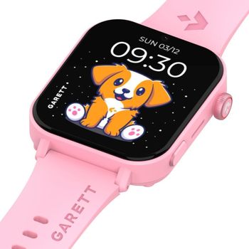 Smartwatch dziecięcy Garett Kids Rel 4G różowy. Smartwatch dla dziecka. Smartwatch dziecięcy Garett z rozmowami. Różowy smartwatch Garett dla dziewczynki z GPS i rozmowami (5).jpg